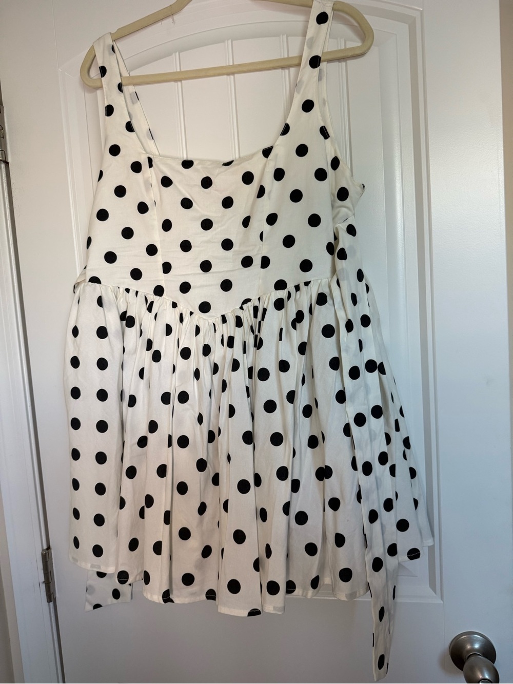 Altar'd State White Polka Dot Mini Dress - Picture 3 of 5